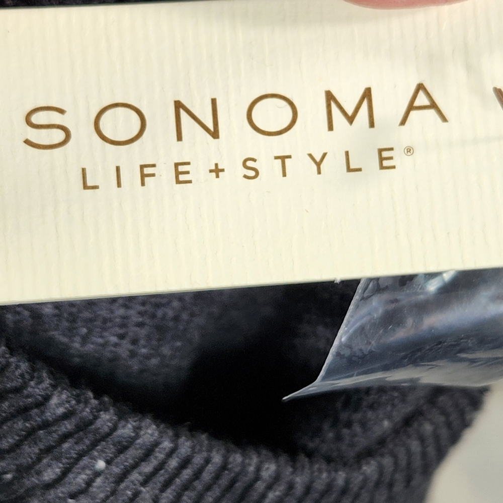 Sonoma NWT Charcoal Color Crew Neck Long Sleeve Sweater Size Large - Picture 9 of 12